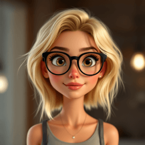 Blonde With Glasses